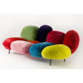 Canapé cipria canapé de mode tissu en peluche